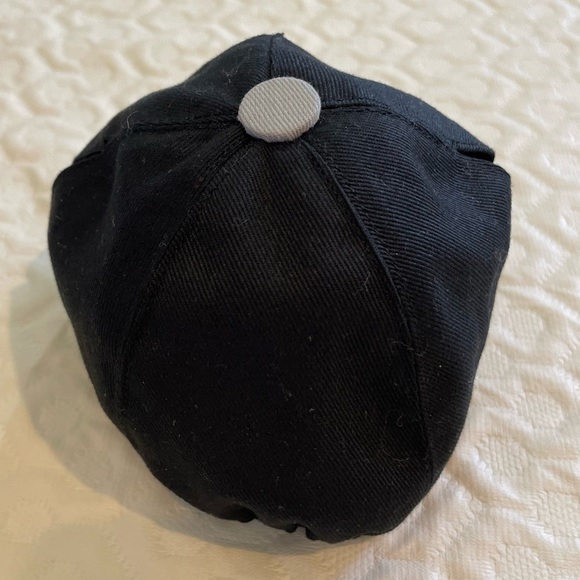 Build-A-Bear Workshop Hat For Bear Baseball Cap Ear Holes Small Gray Black Logo - Picture 6 of 8